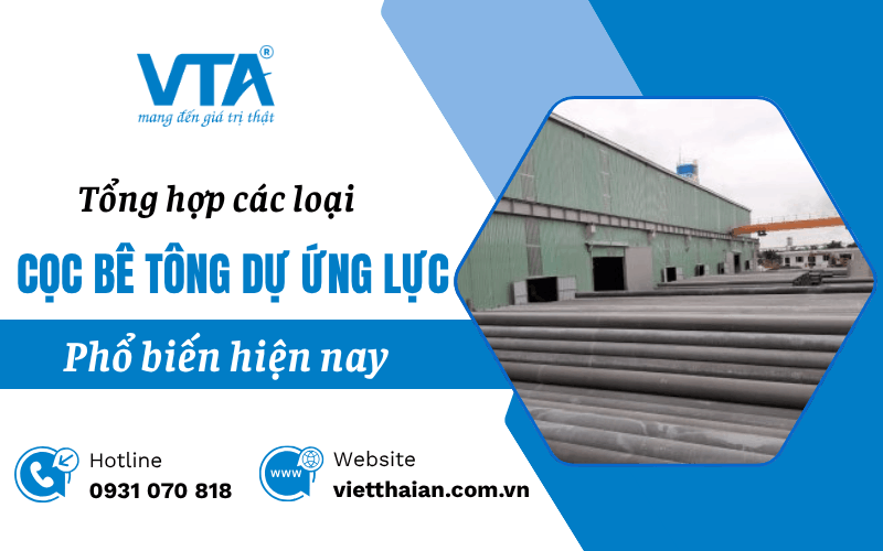các loại cọc bê tông dự ứng lực