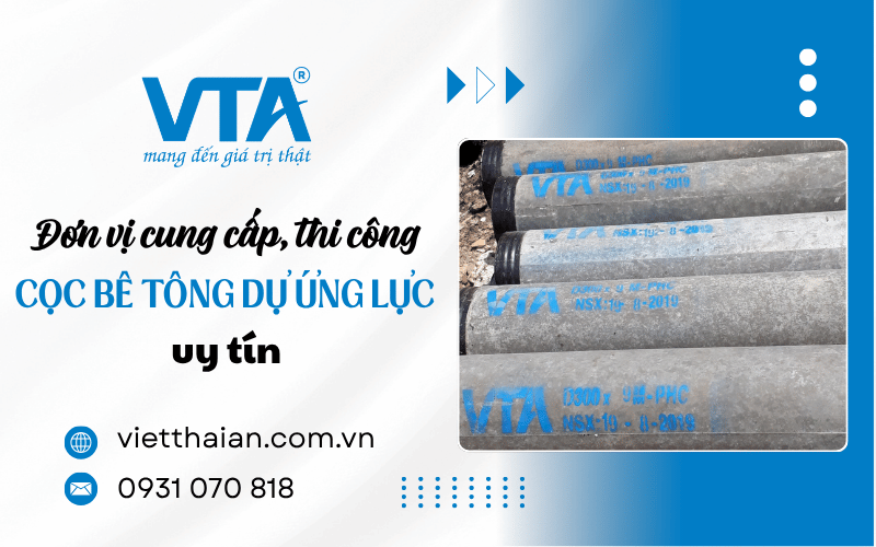 thi công cọc bê tông dự ứng lực