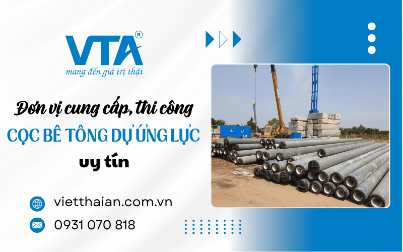 thi công cọc bê tông dự ứng lực